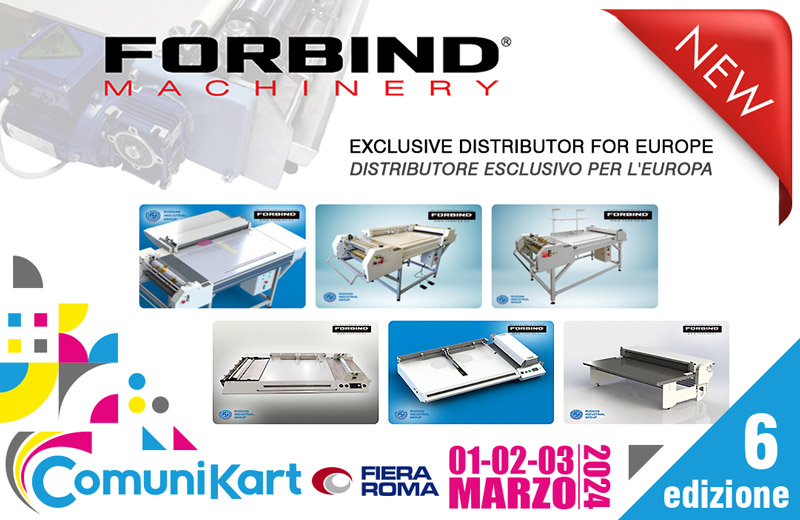 ForBind a ComuniKart 2024 Roma: il Partner Ideale per le Macchine per la Produzione di Copertine e Custodie