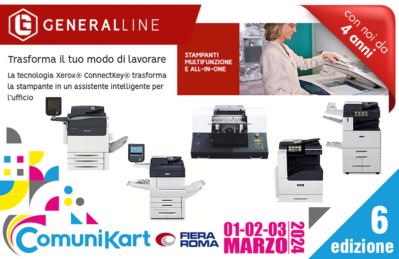 General Line a ComuniKart 2024 Roma: il tuo Partner Completo per Macchine da Stampa e Soluzioni Business